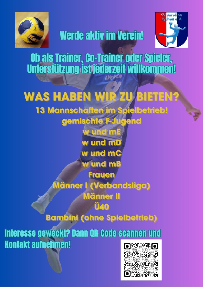 Plakat Werbung Verein